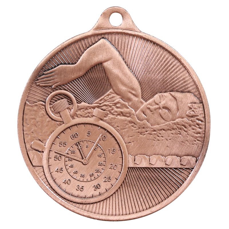 Swimming Silver Medal 50mm