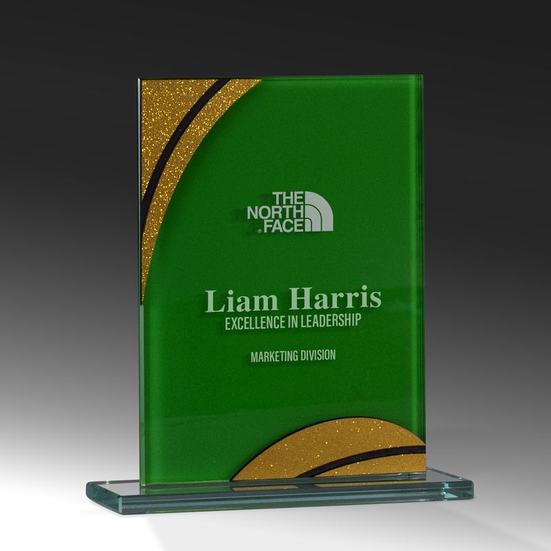 Glass Green Gold Glass Award 165mm