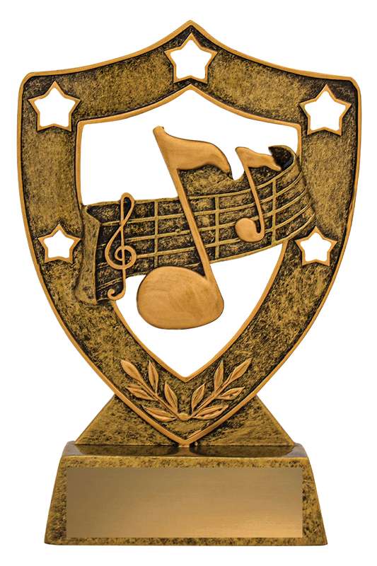 Music Gold Shield