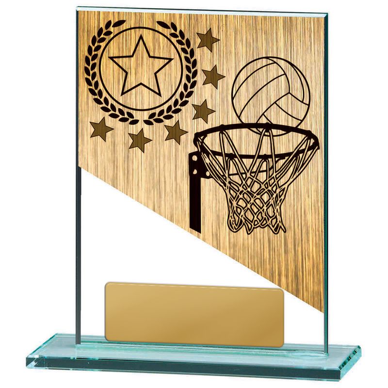 Netball Glass Trophy 150mm