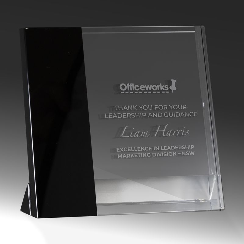Rectangle Crystal Award 160mm