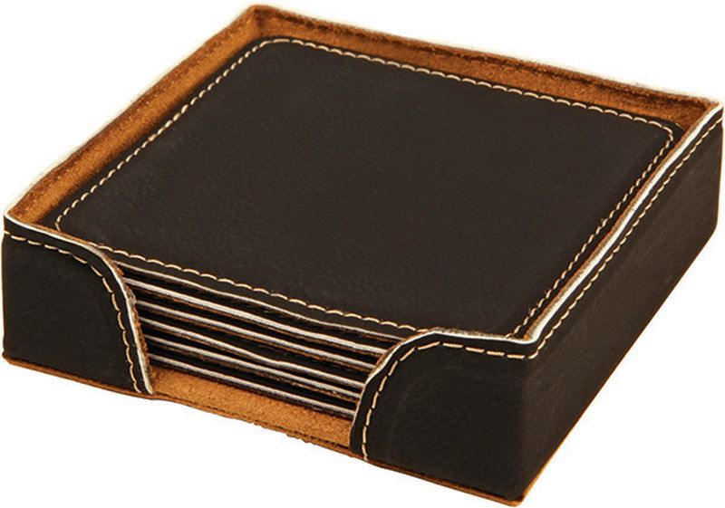 Laserable Coaster Set Desk Accessories Promotional Gift 100mm