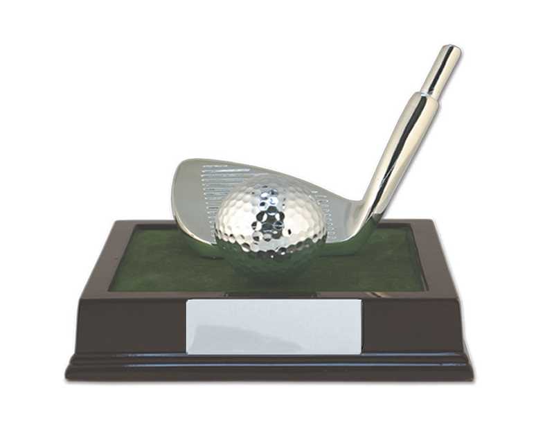 Golf Iron/Ball on Base